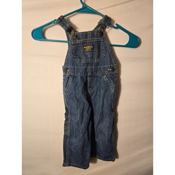 Oshkosh Overalls Biboveralls Bibs Denim Jeans Boys Size 12m 12 months - Picture 1 of 3
